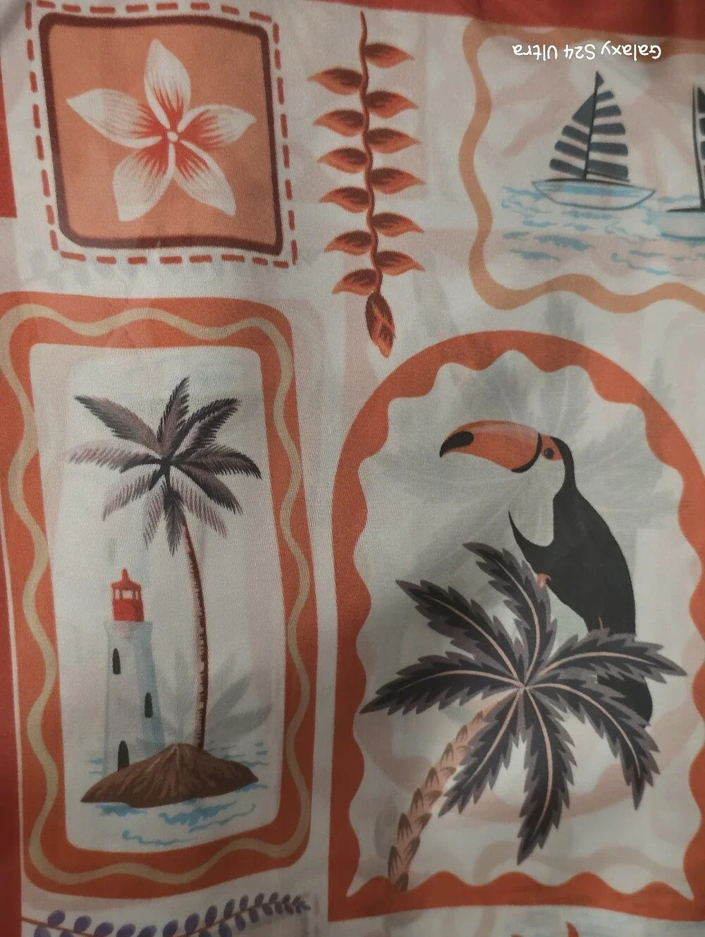 Tropical Beach Theme Scarf NEW